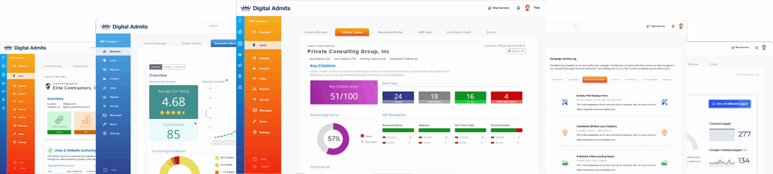 seo dashboards for rehab marketing services